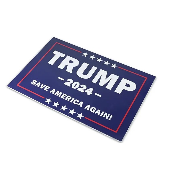 🇺🇸”TRUMP 2024 SAVE AMERICA AGAIN!” Yard Sign & H Stakes! - Picture 3 of 6